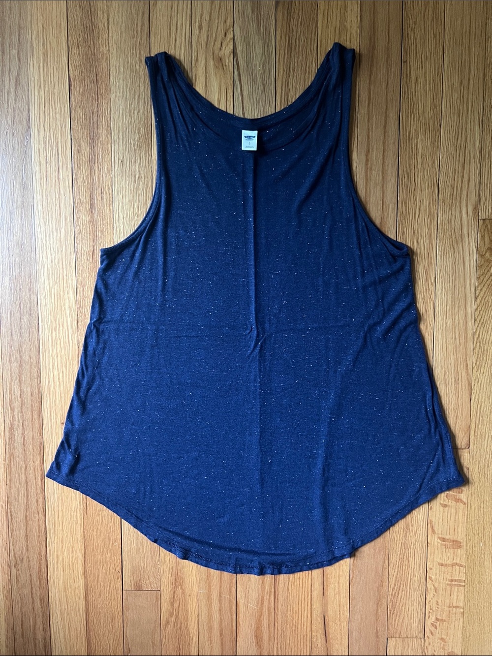 Old Navy Navy Speckled Scoop Neck Tank